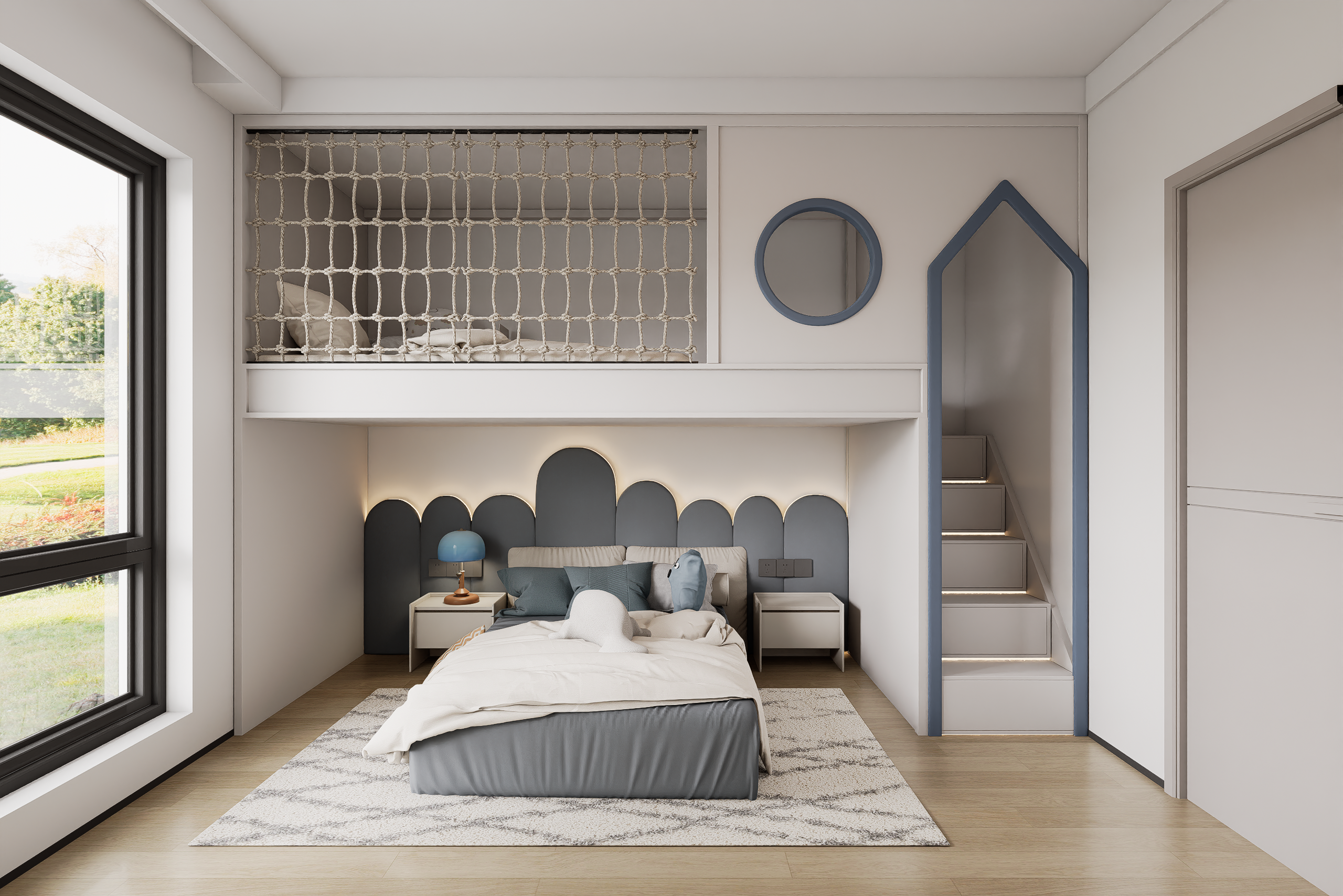 Children’s Bedroom Interior with Integrated System Design