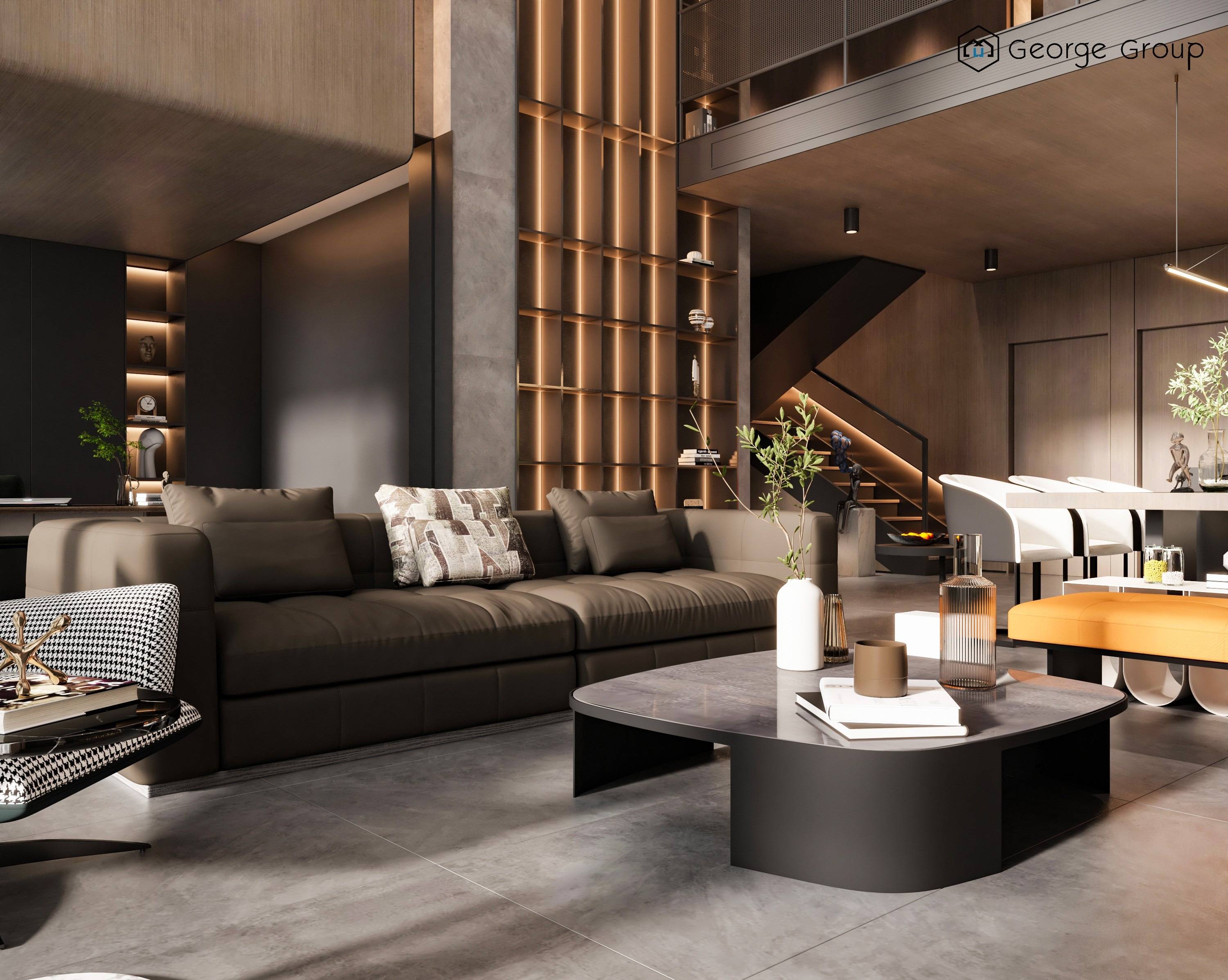Contemporary Dark Tone Interior, Quiet Luxury Aesthetic