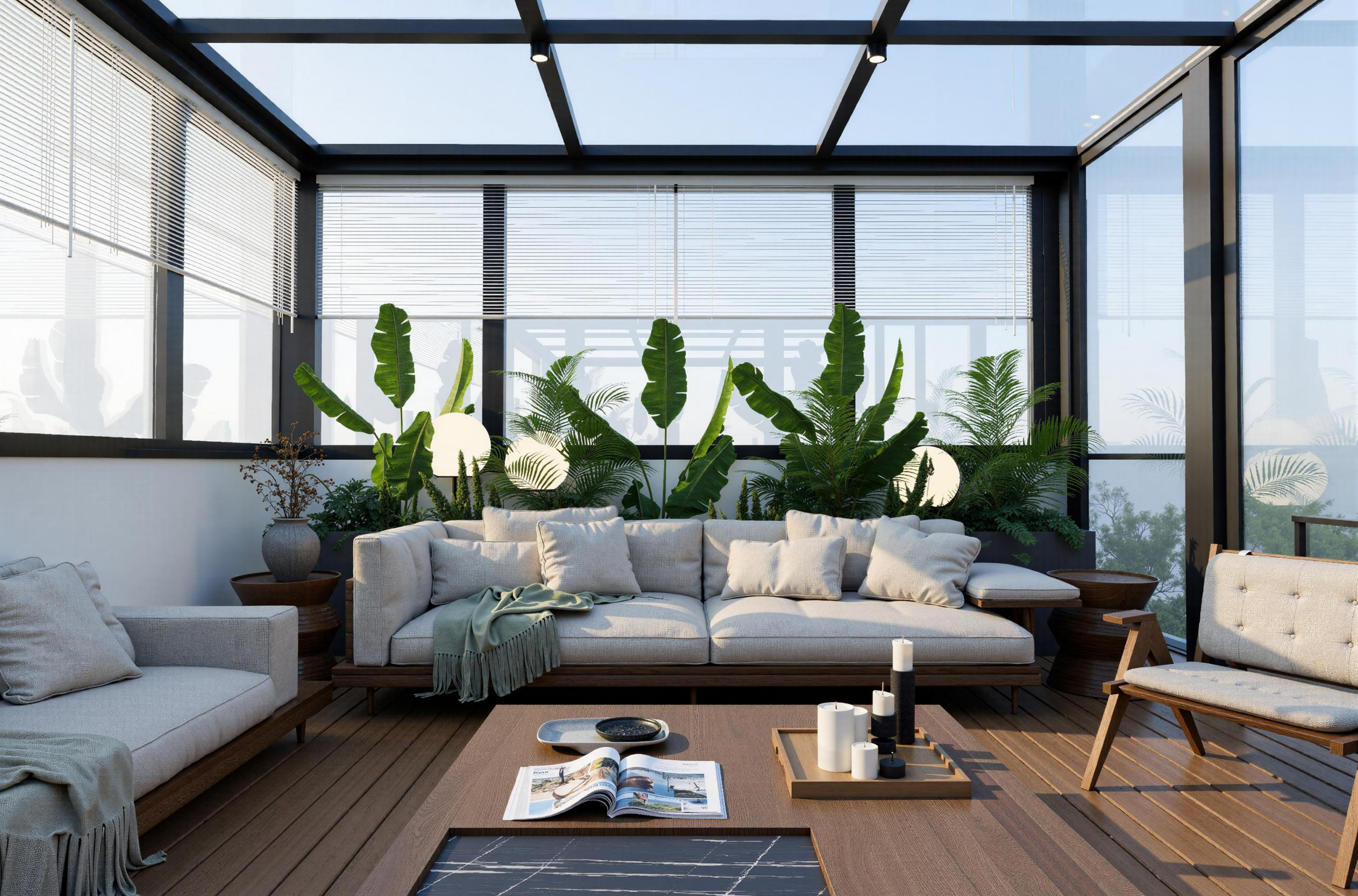 Modern Terrace Lounge · A Neat Sense of Structure