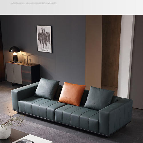Cl Sy404 Italian Modern Minimalist Living Room Sofa High Density Sponge Cushion Pine Wood Frame High Quality Stainless Steel