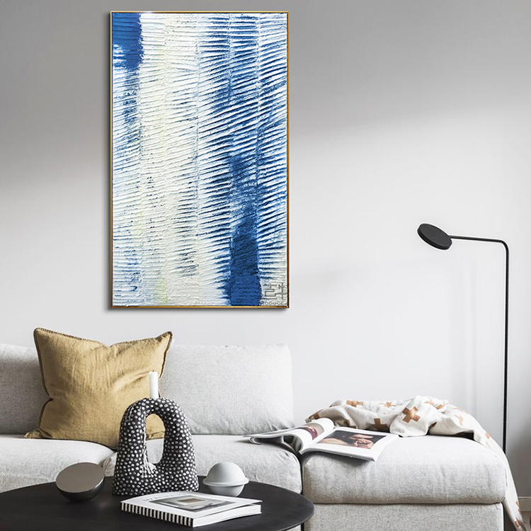 Modern Minimalist Abstract Painting Living Room Porch Bedroom Background Wall Decoration Painting Abstract Hand Painted Texture Oil Painting 000035