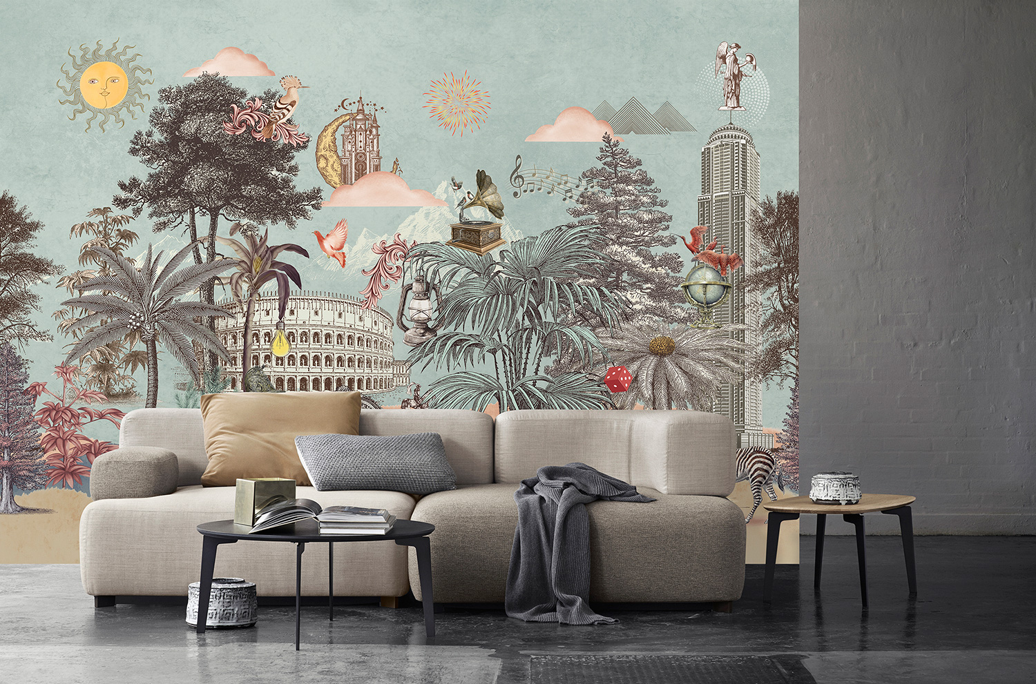 New Dsesign Modern Style Customized Wall Cloth Feeling Nature Series 91a1 9 15