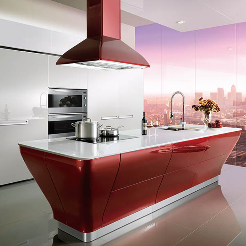 OPPEIN US: Kitchen Cabinet, Furniture Manufacturer » Modern High Gloss  Acrylic Kitchen Cabinet OP16-A01