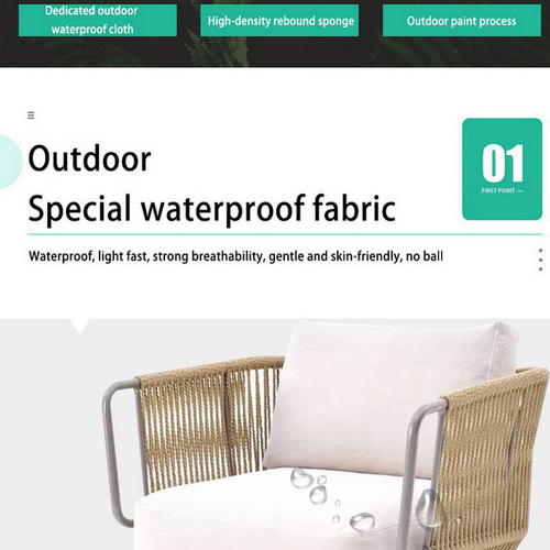 St T 045 Outdoor Furniture Aluminum Alloy Pe Rattan Solid Wood Frame Comfortable Cushion Patio St T 045 Outdoor Furniture Aluminum, No Cushion Outdoor Furniture