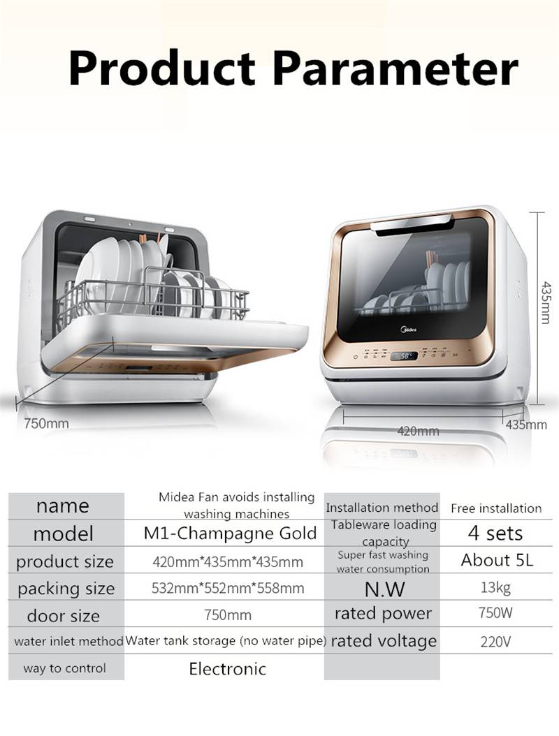 installing midea dishwasher