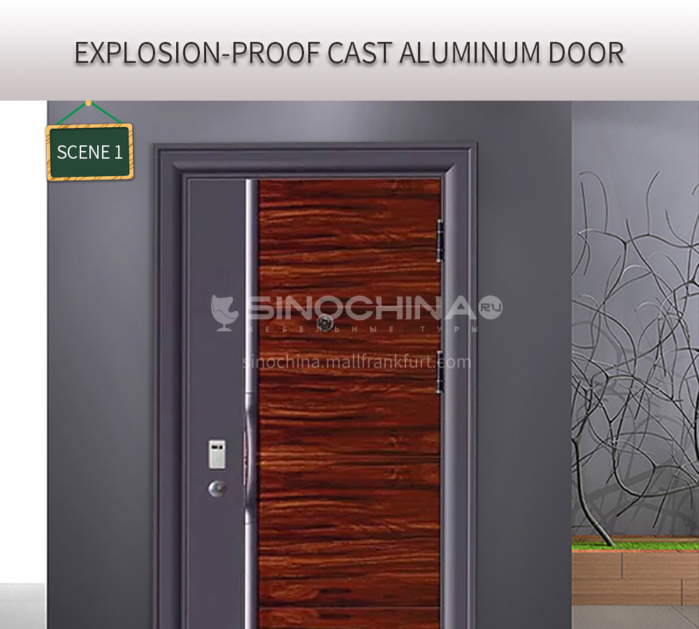 Villa Door Single Door Anti Theft Aluminum Alloy Security Door Cast Aluminum Explosion Proof Door Anti Thief Security Door Fpl A023