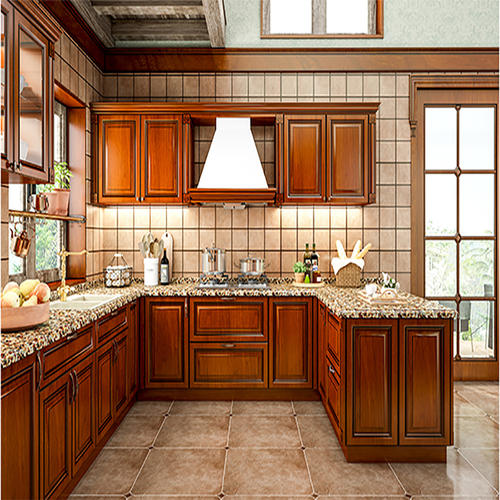 American Style Pvc With Hdf Classical Kitchen Gk 234