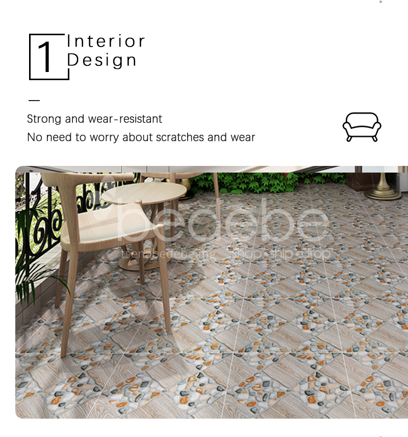 American Country Antique Tile Balcony Tile Cobblestone Floor Tile Courtyard Garden Floor Tile Skl43018 400mm 400mm