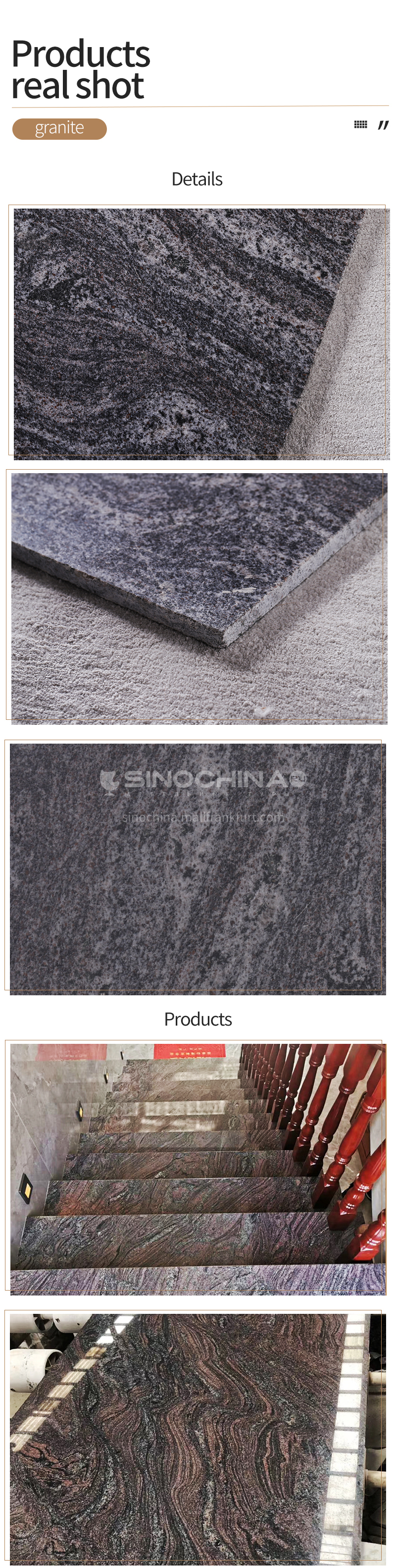 New Style Purple Stone High Grade Modern Style Natural Granite G Zb10m