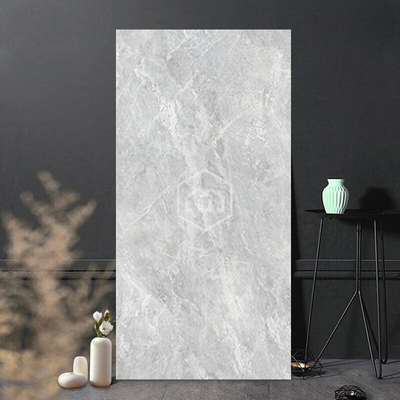 Modern Light Luxury Gray Whole Body Marble Slab Tile Living Room Floor Tiles Skl612t71p 600mm 10mm