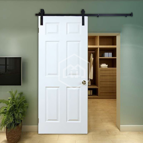 R Kitchen Barn Door European Style Modern Design Solid Wood Toilet Sliding Door 10