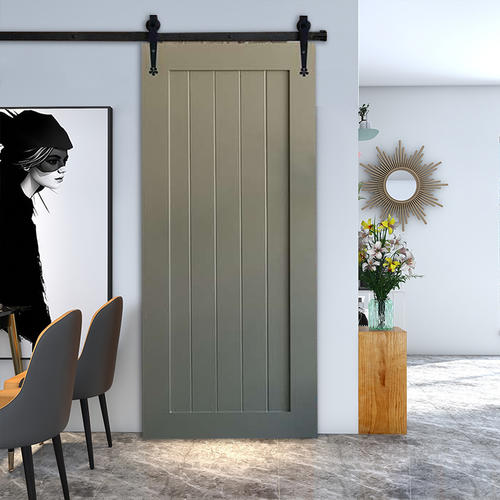 R Kitchen Barn Door Europe Style Modern Design Solid Wood Sliding Door Toilet Door 09