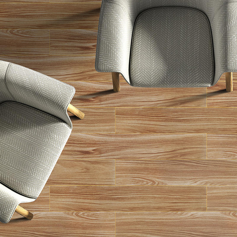 Nordic All Porcelain Wood Grain Tile Living Room Balcony Floor Tile My9517 150mm 900mm