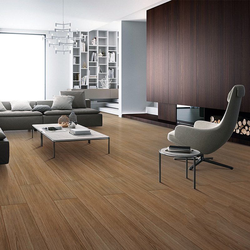 Nordic All Ceramic Wood Grain Tile Living Room Balcony Floor Tile My 0mm 1000mm