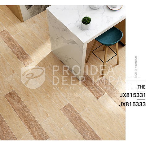 Nordic Wood Grain Tile Living Room Study Imitation Solid Wood Floor Tiles Jx 150mm 800mm