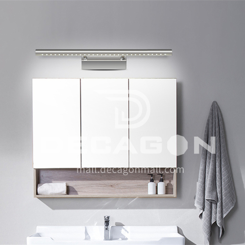 Bathroom LED Mirror Front Light Stainless Steel Mirror Light Dressing Room Adjustable Rocker Mirror Cabinet Light-JS-5530