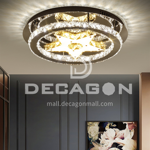 Bedroom lamp romantic led star crystal ceiling lamp modern lamp LG-X133