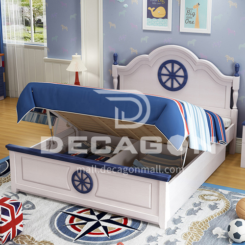 XDD-M101 Children Furniture Single 1.5m Modern Nordic Simple Creative Cartoon Solid Wood Childrens Bed