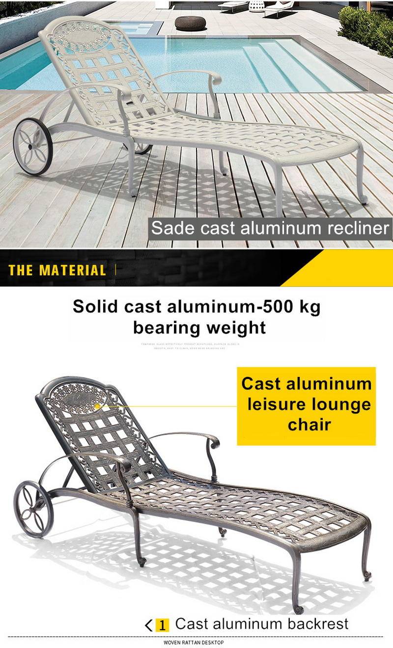 poolside lounge chairs on Jozl Ty050l Outdoor Lounge Chair Pool Chair Sunscreen Waterproof High Quality