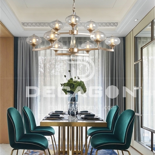 American chandelier living room light luxury simple personality creative fashion lighting post-modern dining room lamps-WX-G9015