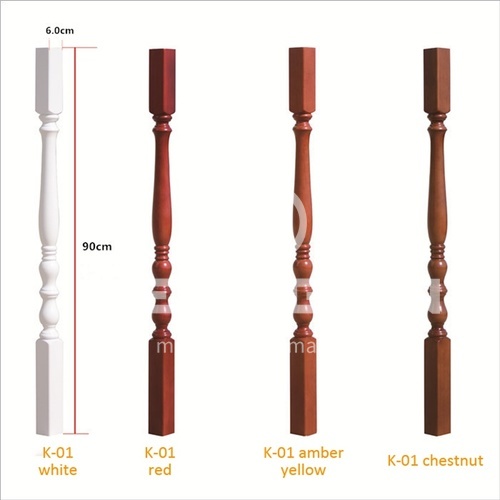 Solid wood handrail K-01(small column )