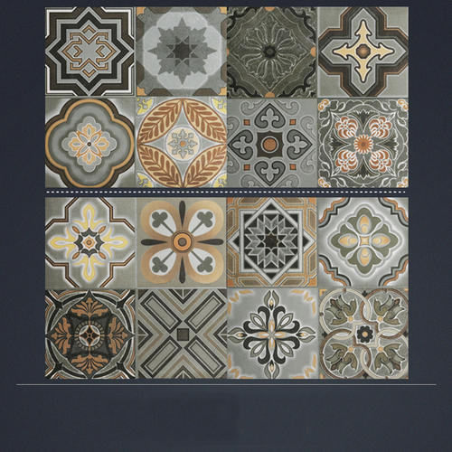 Mediterranean Antique Tiles Background Wall Bathroom Living Room Non Slip Floor Tiles Ssfyf15164 300 300mm