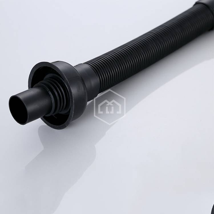 Black Horizontal Drain Pipe Wash Basin And Basin Telescopic Drain Pipe Wjw 1