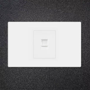 Plastic Switch LYPC-Telephone Socket-WHITE