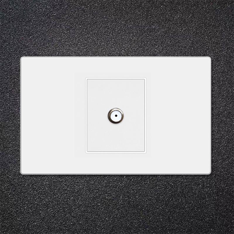 Plastic Switch LYPC-Satellite Socket-WHITE