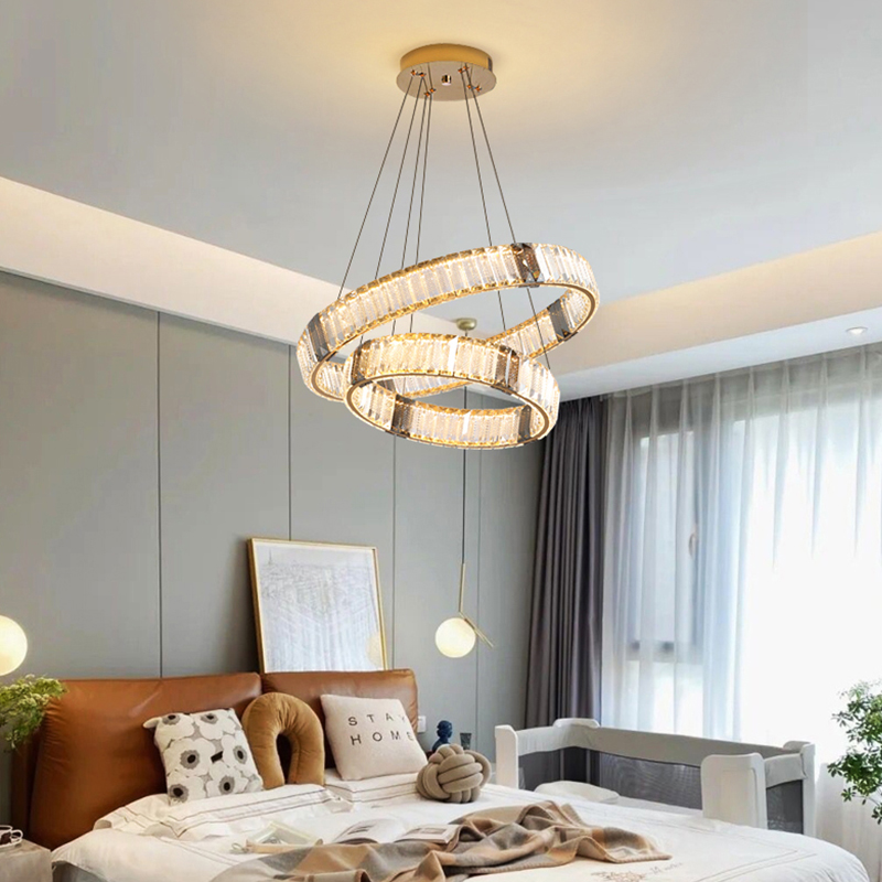 Luxury Round Chandelier-GD-LK1912-500+300