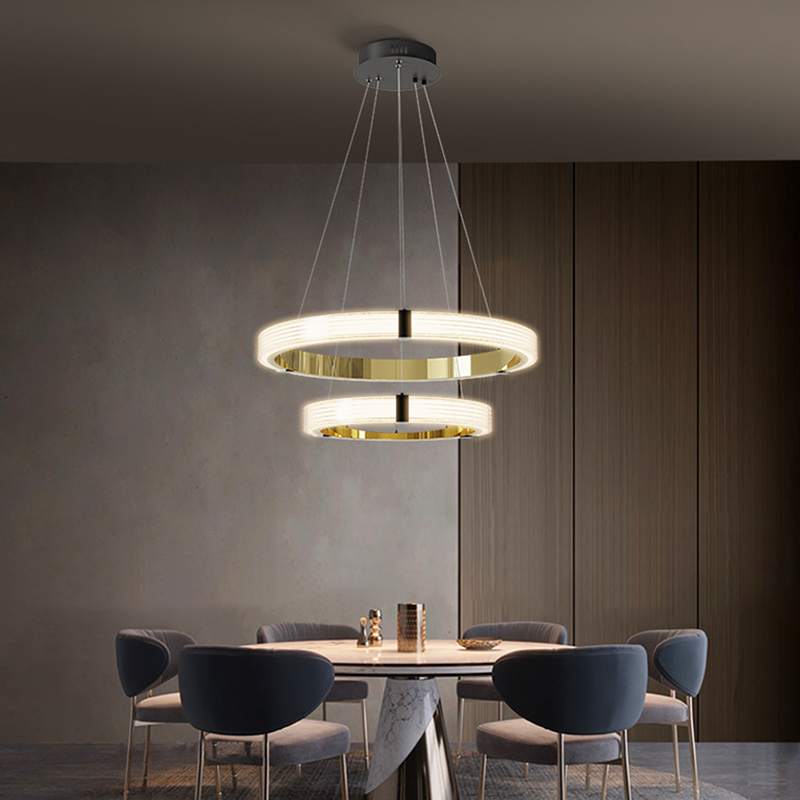 Round Chandelier Modern-LDKJ-6872-40+60SC