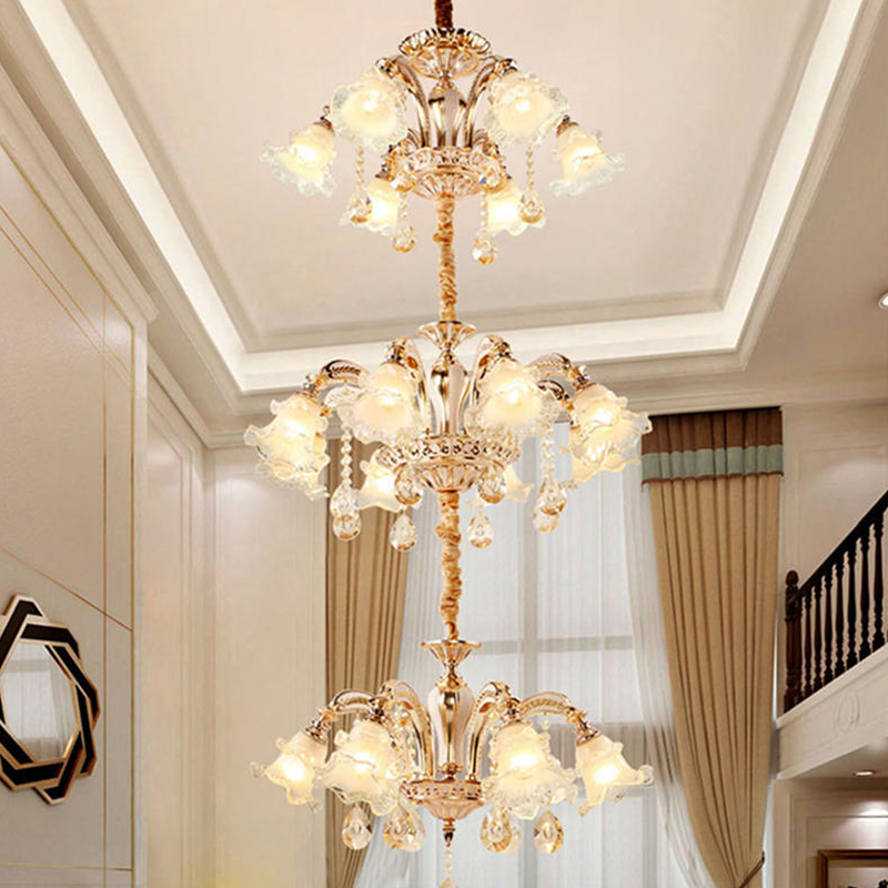 European Crystal Chandeliers GY-8020-6+8+6