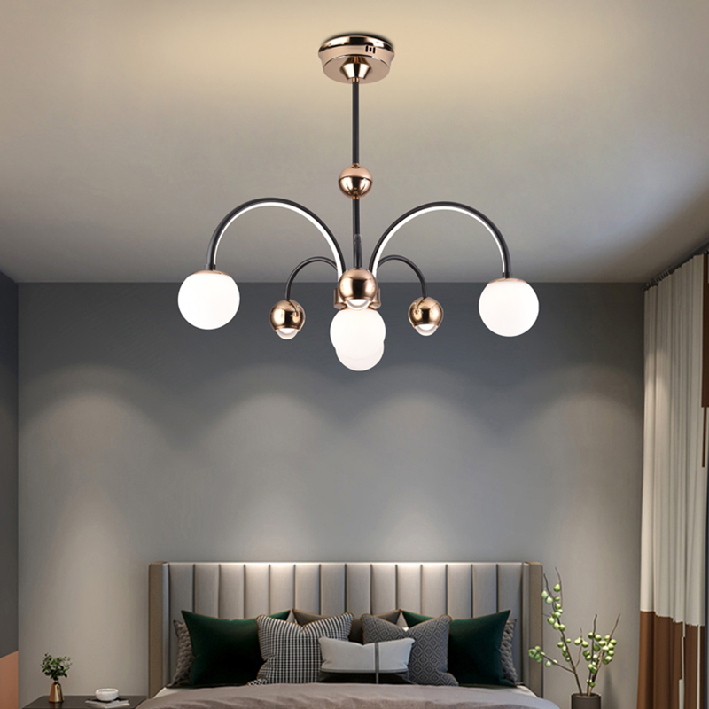 Contemporary Chandeliers-OY-MD1128-6+1