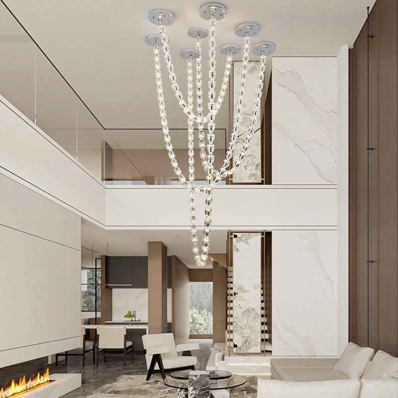 Contemporary Staircase Chandelier-LX-6896-150