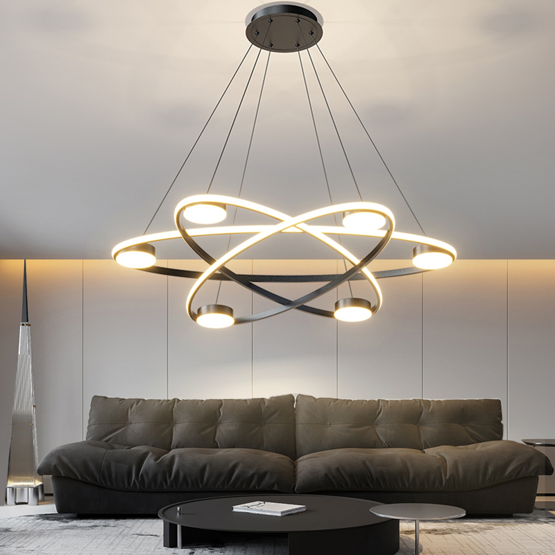 Modern Chandeliers For Living Room-FS-MD1132-6+3-S